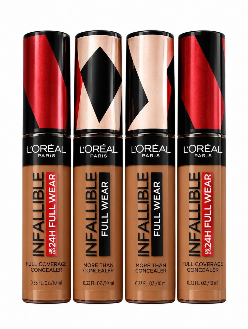 4 x L'Oreal Infallible Full Wear More Than Concealer, 415 Honey